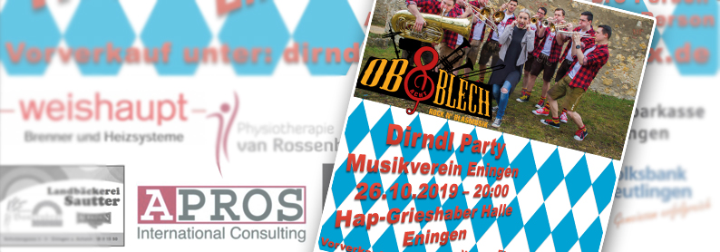 Dirndlparty des Musikvereins Eningen