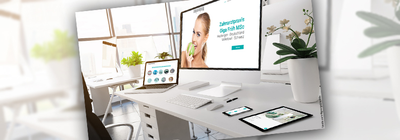 Neue Homepage Zahnarztpraxis Olga Frueh