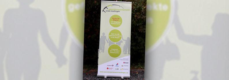 Roll Up Spendenparlament Reutlingen