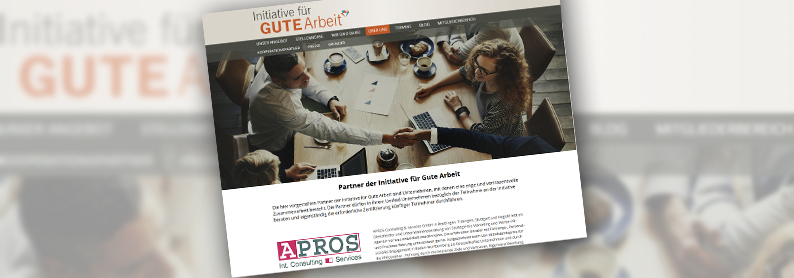 Zertifizierter Partner der Initiative f&uuml;r GUTE Arbeit